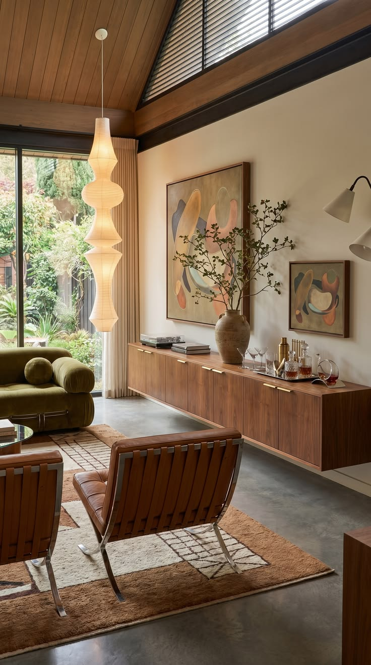 Vintage and modern furniture combined to create a timeless living room.
